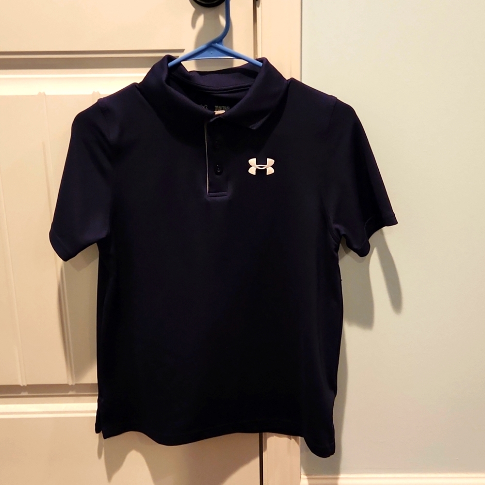 Under Armour Navy Blue Golf Shirt
